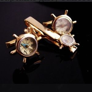 Vintage Swank nautical Cufflinks and Tie Pin